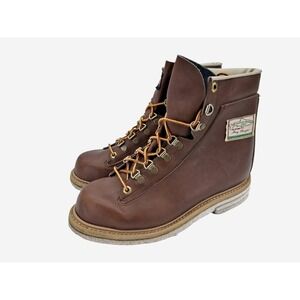 Weinbrenner Ultimate Walking Boots Mens Size 9 Brown Leather Felt Sole Made USA